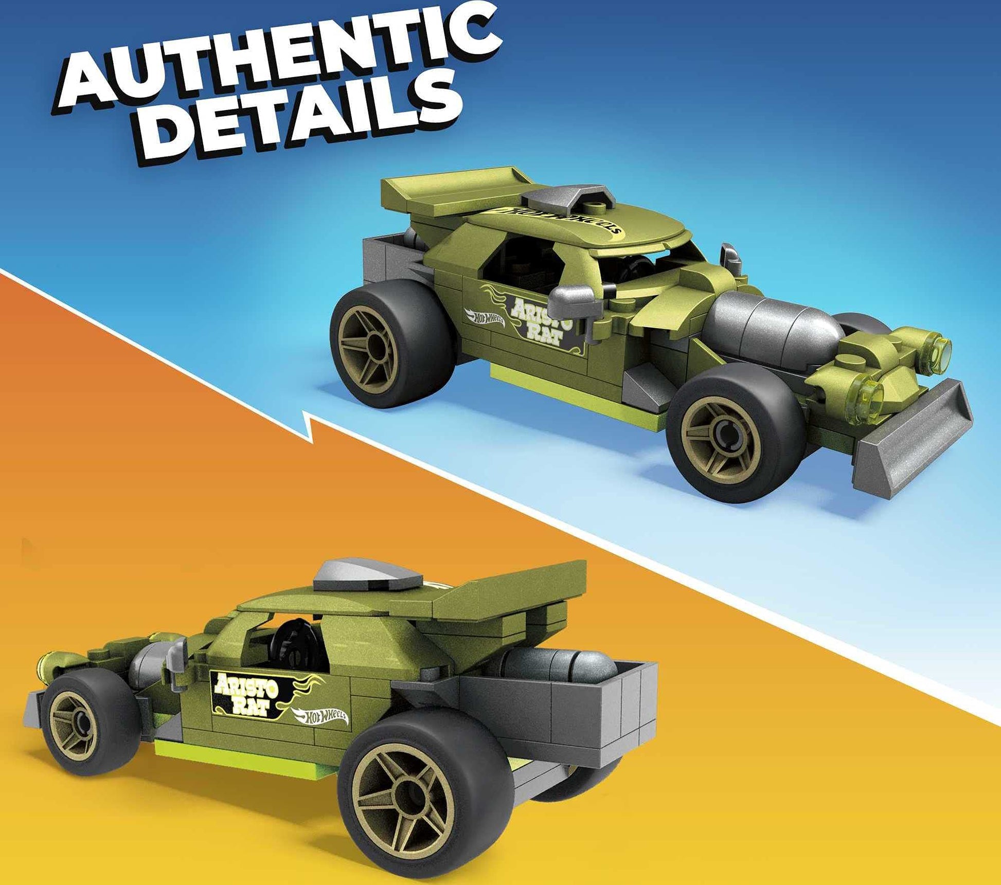 Hot Wheels Mega Construx Aristo Rat Construction Set, Building Toys for Kids