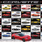 EuroGraphics Corvette Evolution Jigsaw Puzzle (1000-Piece) , Blue