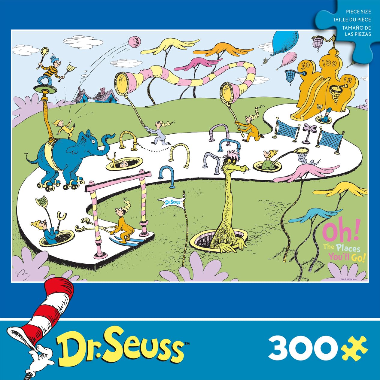 Ceaco - Dr. Seuss Oh, the Places You'll Go! - 300 Large Piece Jigsaw Puzzle