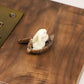 Miniature Bunny Rabbit Nut Boat, Dollhouse Bunny with Paddle in Boat, Mini Rabbits Sitting, for Fairy Garden, Terrarium, Diorama or Mini Gardening