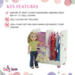 Emily Rose Pink Doll Clothes Hangers for 14 Inch Doll Clothes - 10 Pack Organization Accessories Fits 14"-15" Doll Clothing (Glitter Girls & Similar)