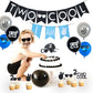 Two Cool Birthday Party Decorations & Supplies - I AM TWO Banner, Balloons, Cake Topper for Little Man's 2nd Birthday