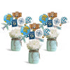 Travel Theme Centerpiece Sticks Set of 21- Adventure Awaits & Bon Voyage Party Decorations, World Map Table Centerpieces for Around the World