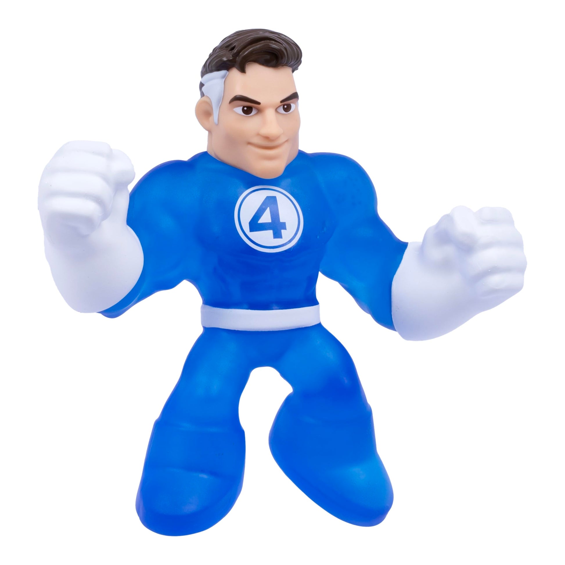 Heroes of Goo Jit Zu Marvel Studios The Fantastic 4 First Steps, Mister Fantastic Stretchy, Goo Filled 4.5" / 11.4 CM Action Figure, with Unique Gel