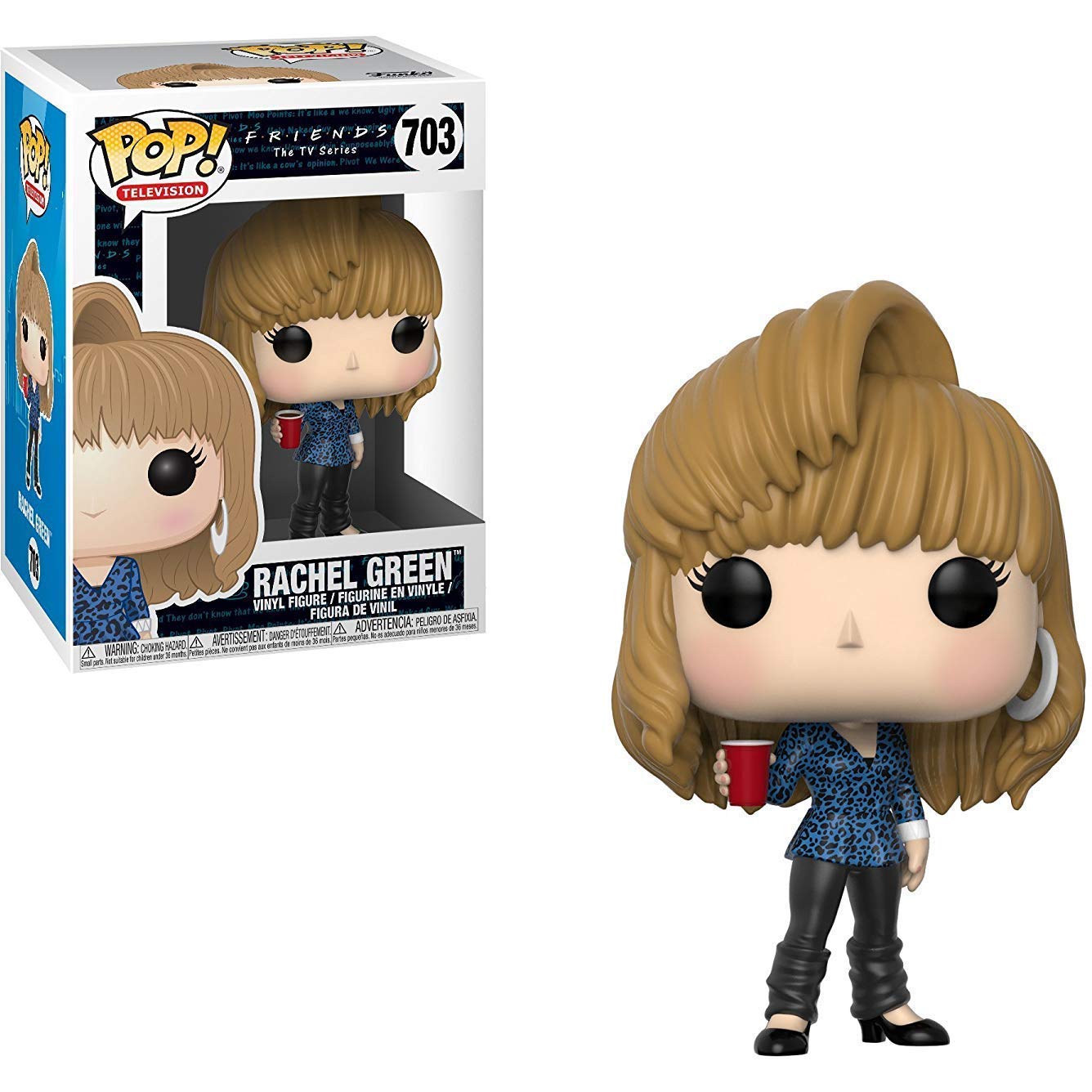 Funko Pop! TV: Friends - 80's Hair Rachel Green Vinyl Figure (Bundled with Pop Box Protector Case)