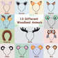 13PCS Woodland Animal Headbands Forest Friend Wild One Camping Theme Felt Ears Headbands For Woodland Creature Theme Baby Shower Birthday Party Favors