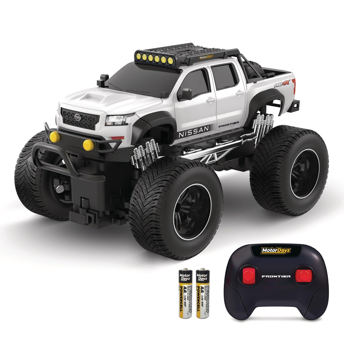 Motor Dayz Nissan Frontier RC Truck - 1:16 Scale 4WD Remote Control Car, Officially Licensed Nissan Frontier, 2.4GHz Full-Function Control, USB