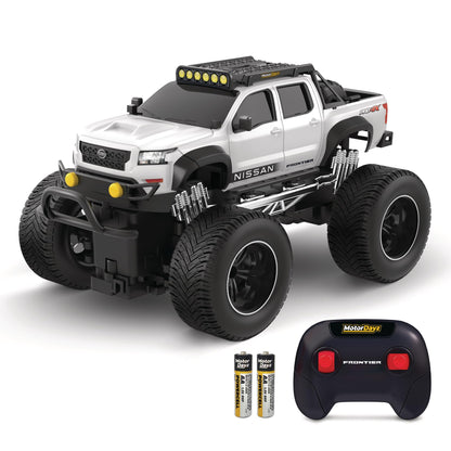 Motor Dayz Nissan Frontier RC Truck - 1:16 Scale 4WD Remote Control Car, Officially Licensed Nissan Frontier, 2.4GHz Full-Function Control, USB