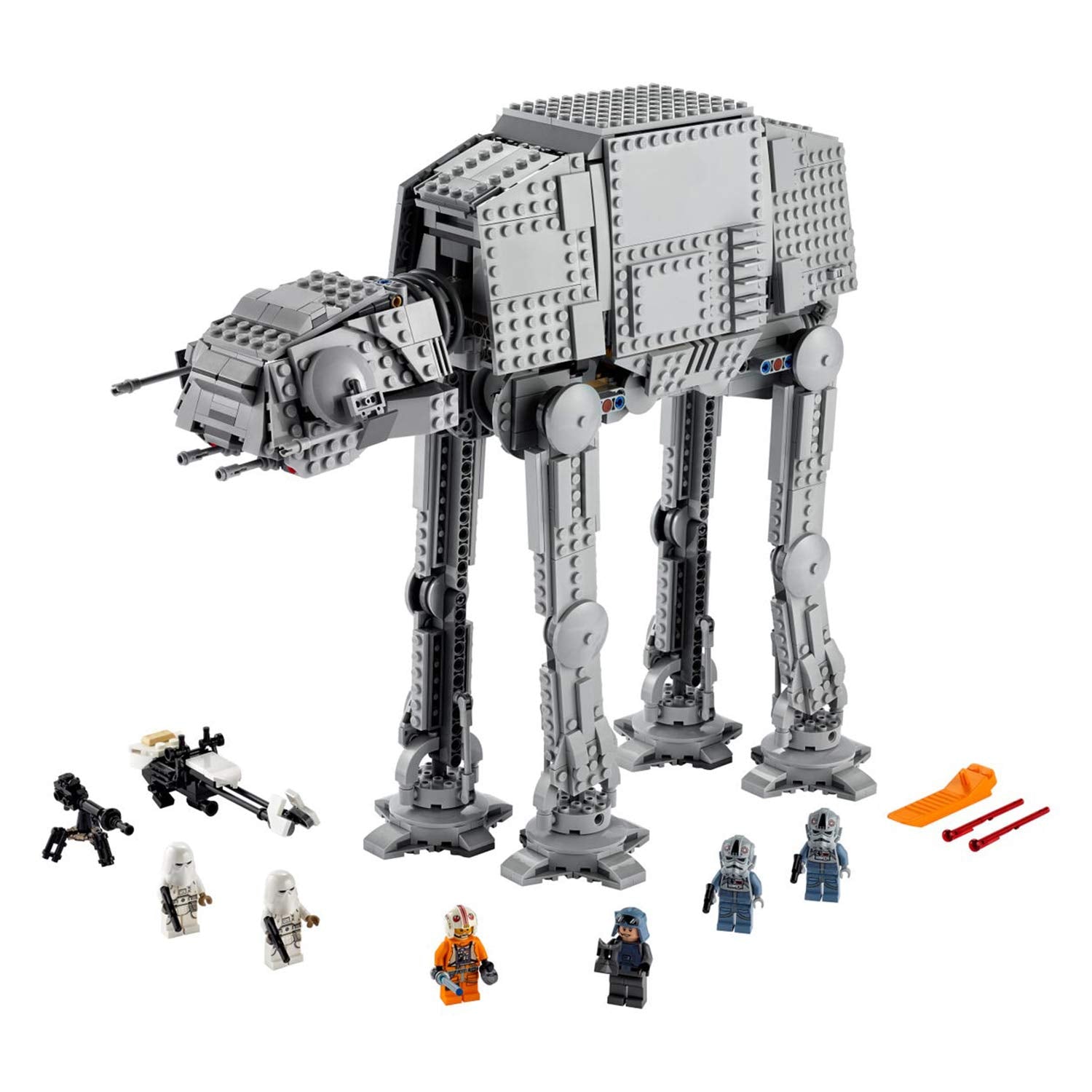 LEGO Star Wars at-at Walker 75288 Building Toy, 40th Anniversary Collectible Figure Set, Room Décor, Gift Idea for Kids, Boys & Girls with 6