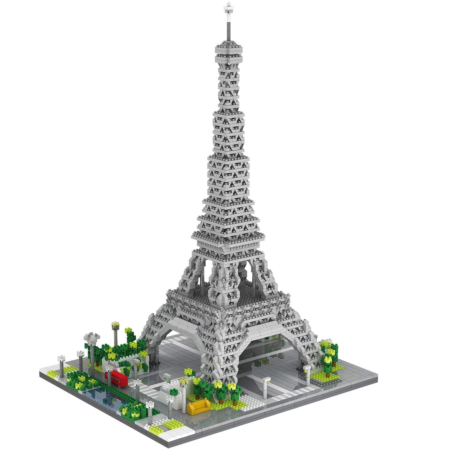 dOvOb Architecture Eiffel Tower Micro Blocks Set, 3369 Pieces Mini Bricks 3D Puzzle Toy, Gift for Adults and Kids