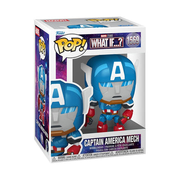 Funko Pop! Marvel: What If - Captain America Mech - Collectable Vinyl Figure - Gift Idea - Official Merchandise - Toys for Kids & Adults - Marvel Fans