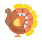 Fun Express Paper Plate Turkey Craft Kit - Makes 12 Thanksgiving Crafts for Kids Ages 3+ | Fall Arts & Crafts Activities with Self-Adhesive Foam