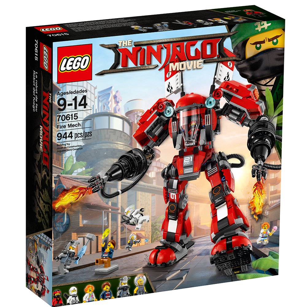 LEGO NINJAGO Movie Fire Mech 70615 Building Kit (944 Pieces)
