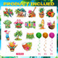 32pcs Hawaiian Aloha Party Decorations, Hawaiian Aloha Birthday Banner Hanging Swirls,Tropical Hawaiian Theme Summer Beach Party Supplies