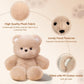 FPYWO Teddy Bear Stuffed Animal, 16 Inch Cute Plushies Huggable Brown Bear Plush Toys Birthday Gift for Girls Boys Kids