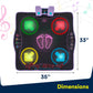 Kidzlane Electronic Dance Mat for Kids 8-12, Wireless Kids' Dance Pad with Bluetooth/AUX, Built-in Music, 5 Challenge Levels, 4 Modes - Interactive