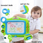 ALISKAGZE Magnetic Drawing Board for Toddlers Age 3-5, Green Erasable Doodle Pad, Screen-Free Travel Toy for Airplane & Road Trip Essentials
