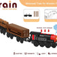 Motorized Train for Wooden Track, 3Pcs Train Toy Set for 3 4 5+Years Old Boy Girl Toddlers, Battery Powered Train Compatible with Thomas & Friends