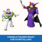 Mattel Disney Pixar Storytellers Story Intergalactic 3-Pack of Action Figures, 4-Inch Scale Buzz Lightyear, Zurg & Alien Posable Toys