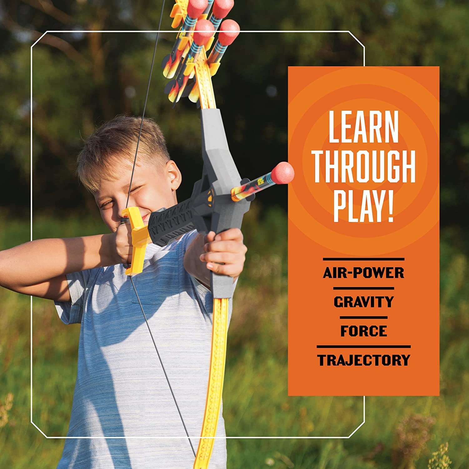 Kids Bow and Arrow Archery Set - Coolest Toys for Boys Age 6, 7, 8, 9, 10, 11 & 12 Year Old Boy Gifts - Cool Boy Toys Birthday Gift - Best Outdoor Kid
