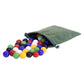 AmishToyBox.com Bag of 60 Glass Marbles - Replacement Marbles for Chinese Checkers - Large 3/4" (18mm) Diameter
