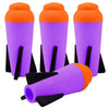 Ruibytree Mega Missile Refills for Nerf N-Strike Elite, 4 Packs, Purple