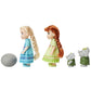 Disney Frozen Petite Anna & Elsa Dolls with Surprise Trolls Gift Set, Each Doll is Approximately 6 inches Tall - Includes 2 Troll Friends! Perfect for