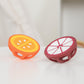 Orange and Mangosteen Silicone Teethers Baby Teething Toys, Newborn Essentials Must Haves, Easy-to-Hold Design Teething Ball Baby Essentials, BPA-Free