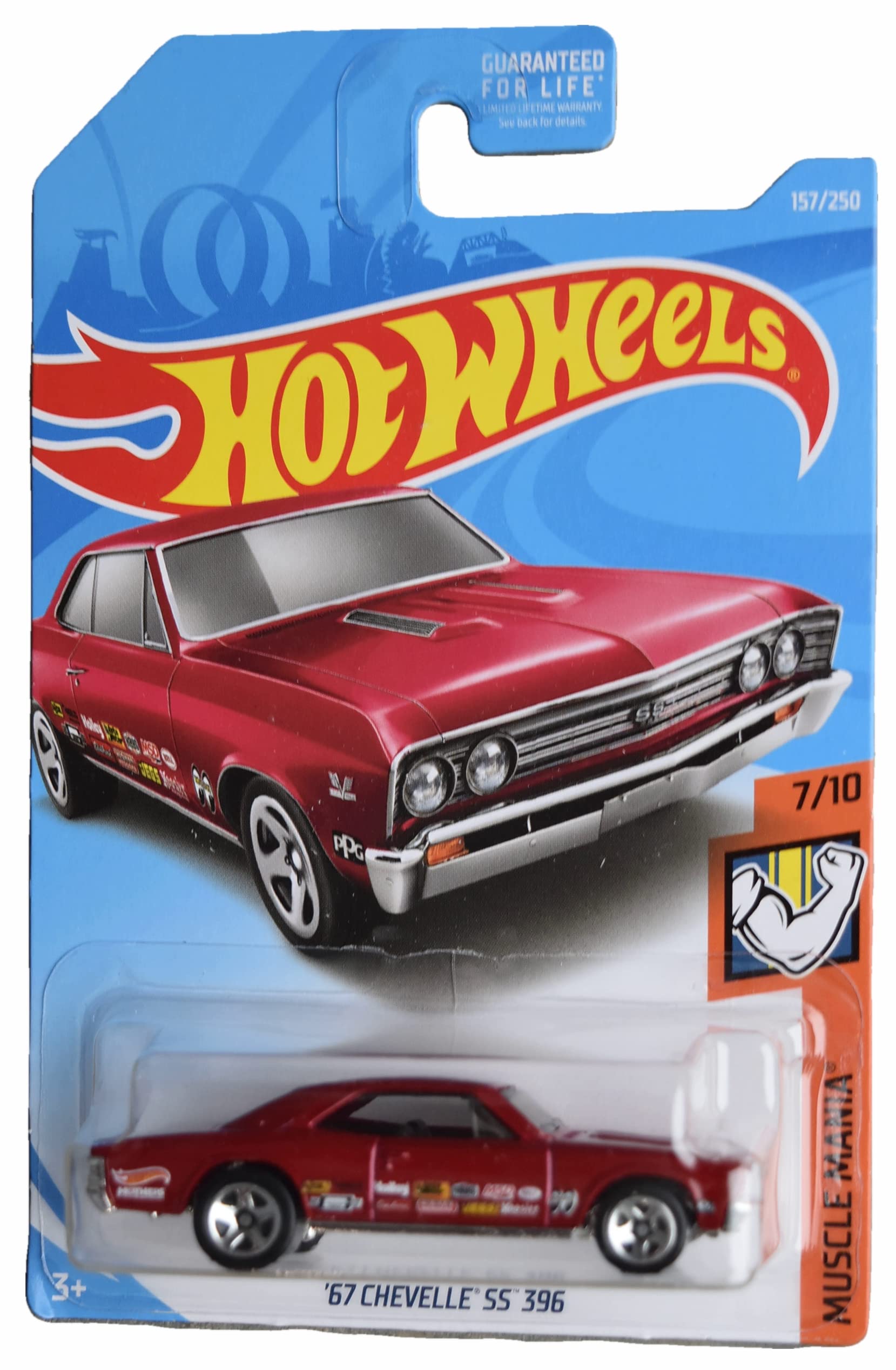 Hot Wheels '67 Chevelle SS 396, Muscle Mania 7/10 [red] - Chevelle SS