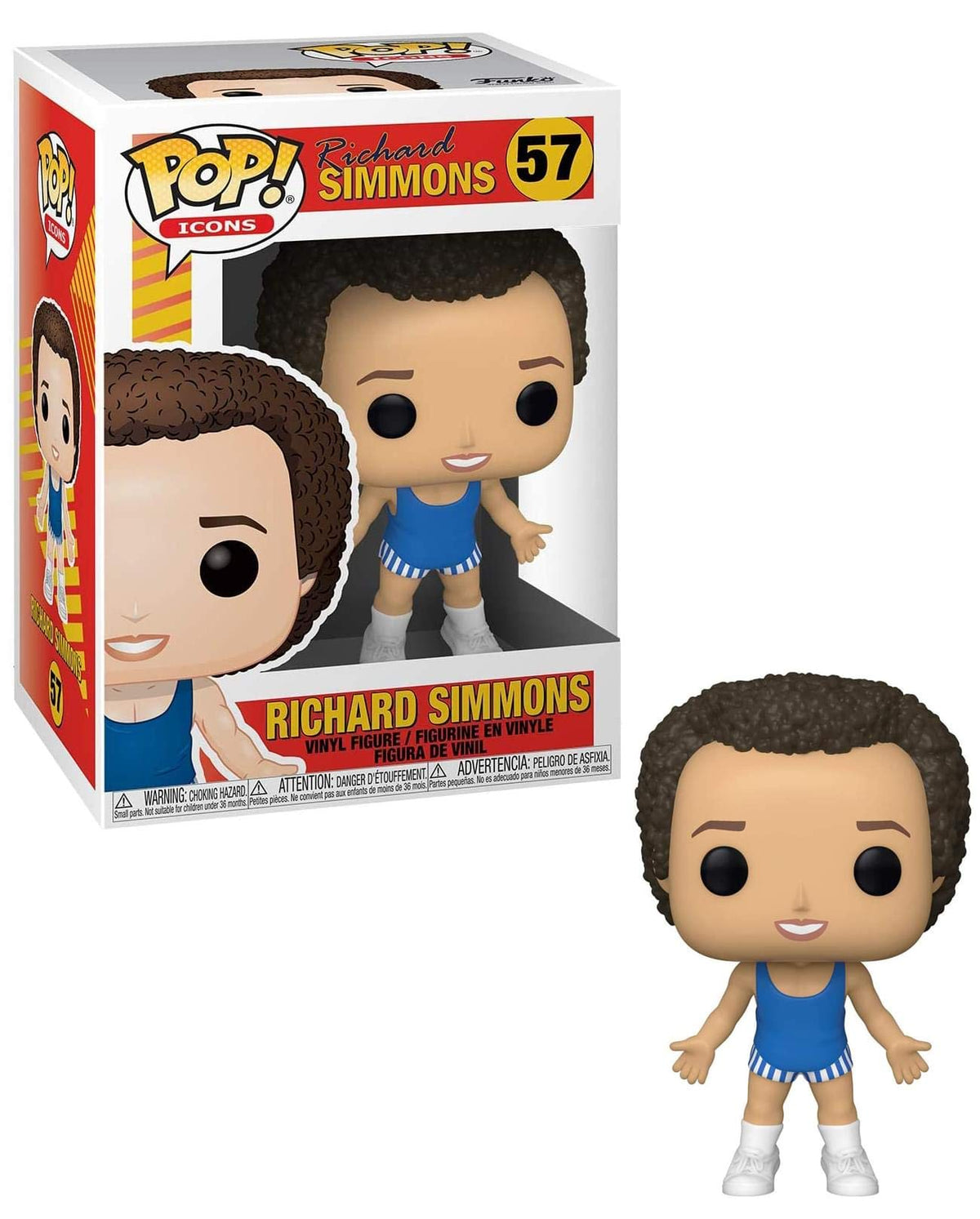 Funko Pop! Icons: Richard Simmons, 3.75 inches