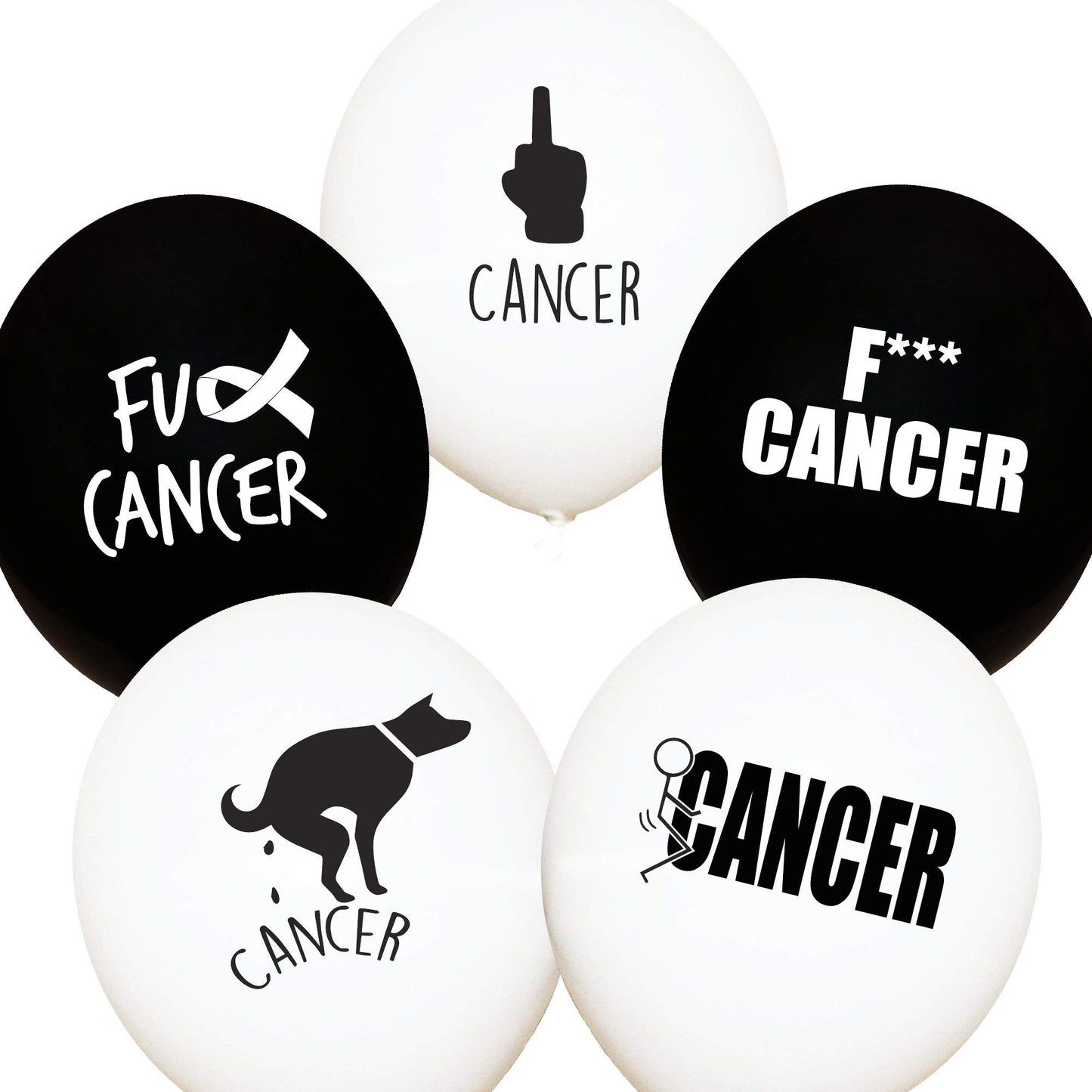 Fuck Cancer Balloons Decorations For A Survivor Breast Cancer Party