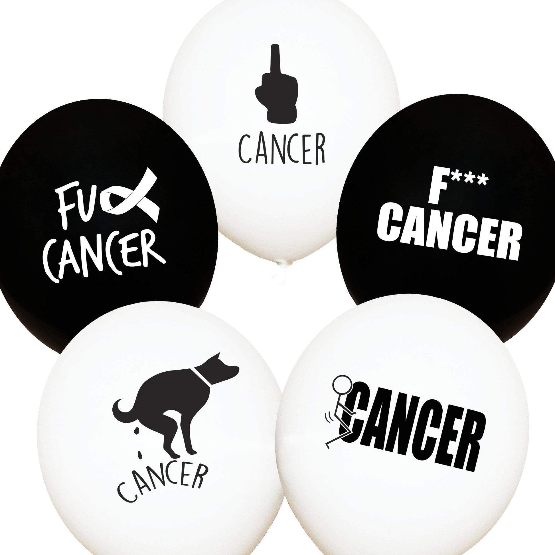 Fuck Cancer Balloons Decorations For A Survivor Breast Cancer Party