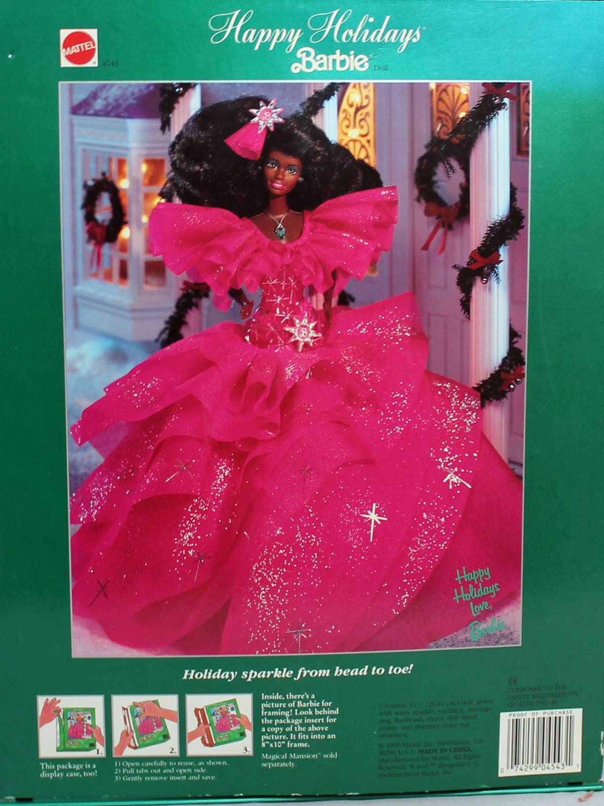 Happy Holidays Special Edition 1990 African American Barbie Doll