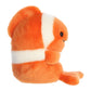 Aurora® Playful Rolly Pet™ Comic Clown Fish™ Stuffed Animal - Compact Size for On-the-Go Fun - for Adults, Kids, Birthdays, and Anniversaries - Orange