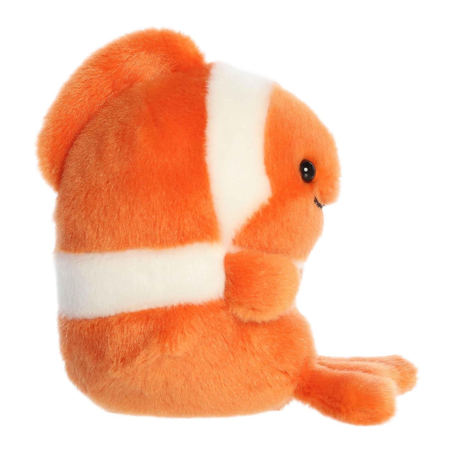 Aurora® Playful Rolly Pet™ Comic Clown Fish™ Stuffed Animal - Compact Size for On-the-Go Fun - for Adults, Kids, Birthdays, and Anniversaries - Orange