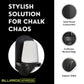 BILLIARDS XPRESS Elegant Wall Mounted Pool Table Chalk Cone Holder - Extra-Sturdy with Beveled Edge and Hardware - Black