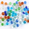 REGUICORP 80PCS Glass Marbles, 14mm & 16mm Sizes Marbles Bulk, Solid Round Marbles for Board Games, DIY Decorations and Home Furnishings, Party