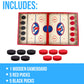 Regal Games - Jumbo 22" Sling Puck - Fun, Fast Family-Friendly Finger Hockey Puck Game - Includes 1 Gameboard, 5 Red Pucks, 5 Black Pucks - Ideal