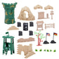 Juvale Action Figures Army Men Playset - Army Toys & Toy Soldiers for Boys Ages 8+ with Tanks & Weapons - Action Figure Accessories & Portable Storage