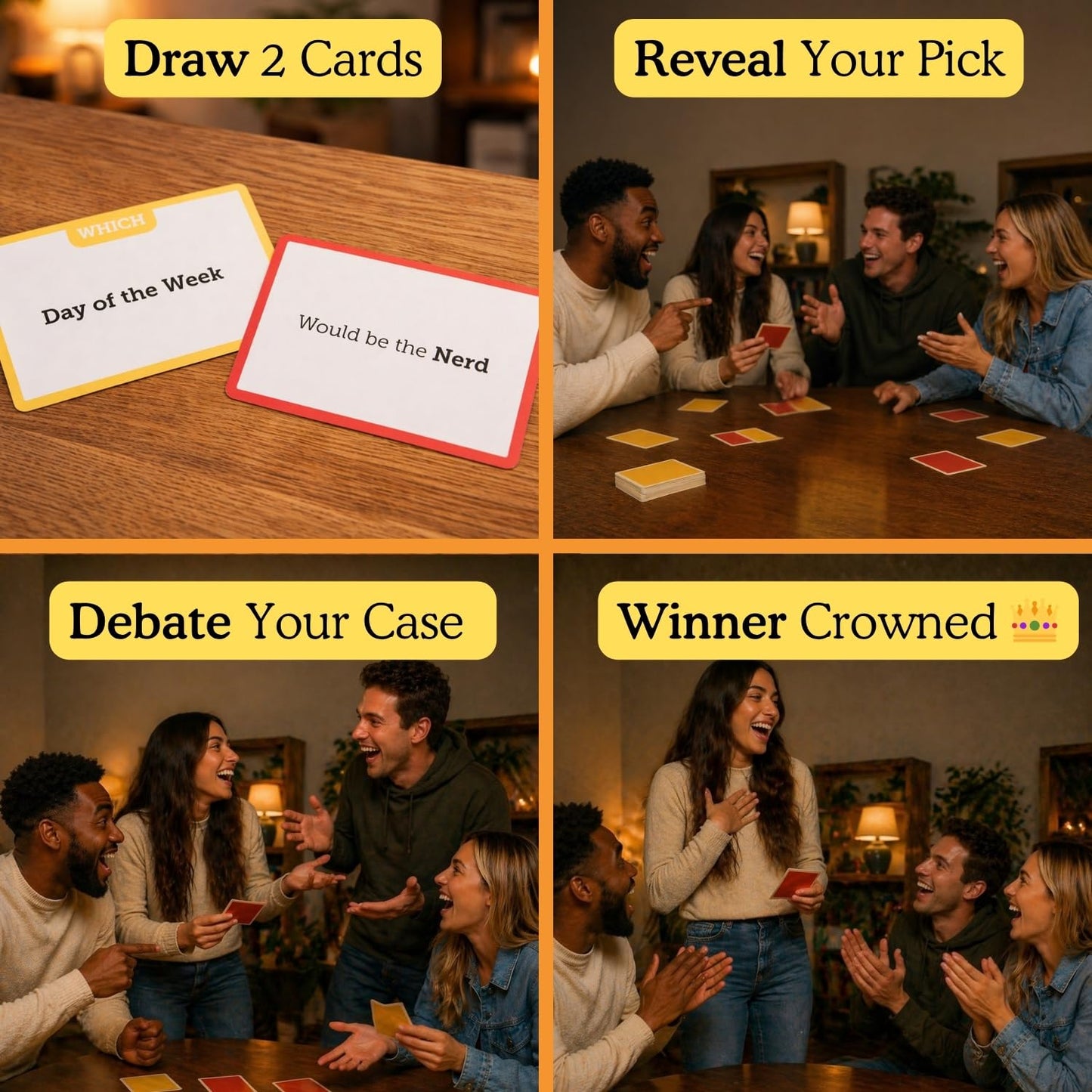 Ice Breakout If Things were People - Funny Card Game for Family Game Night, Teens & Adults | Hilarious Debate Party Game for Families, Friends, Date