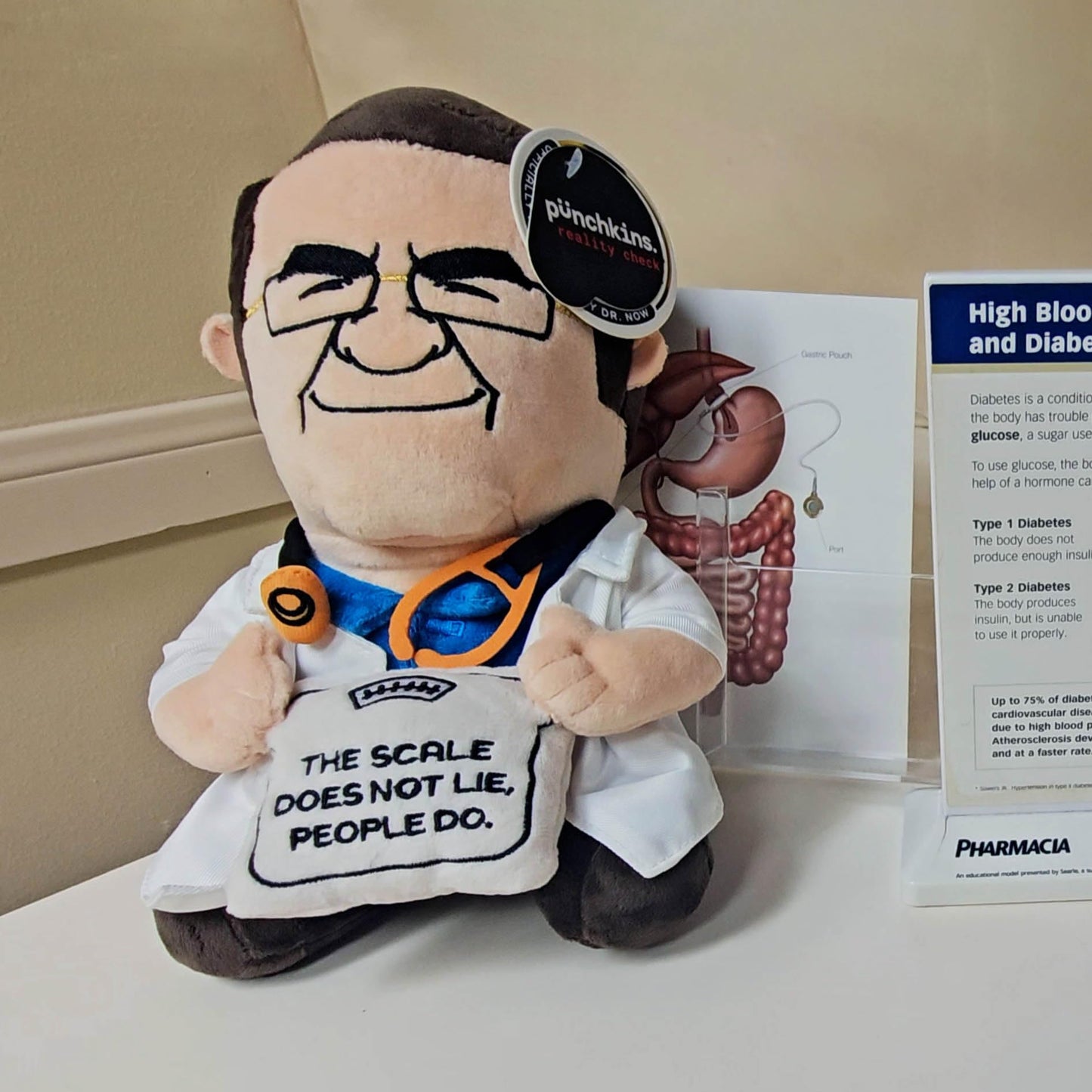 Punchkins Dr. Now-Inspired Plush Toy - Funny Doctor-Themed Stuffed Figure, Soft Novelty Gift