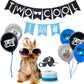Two Cool Birthday Party Decorations & Supplies - I AM TWO Banner, Balloons, Cake Topper for Little Man's 2nd Birthday