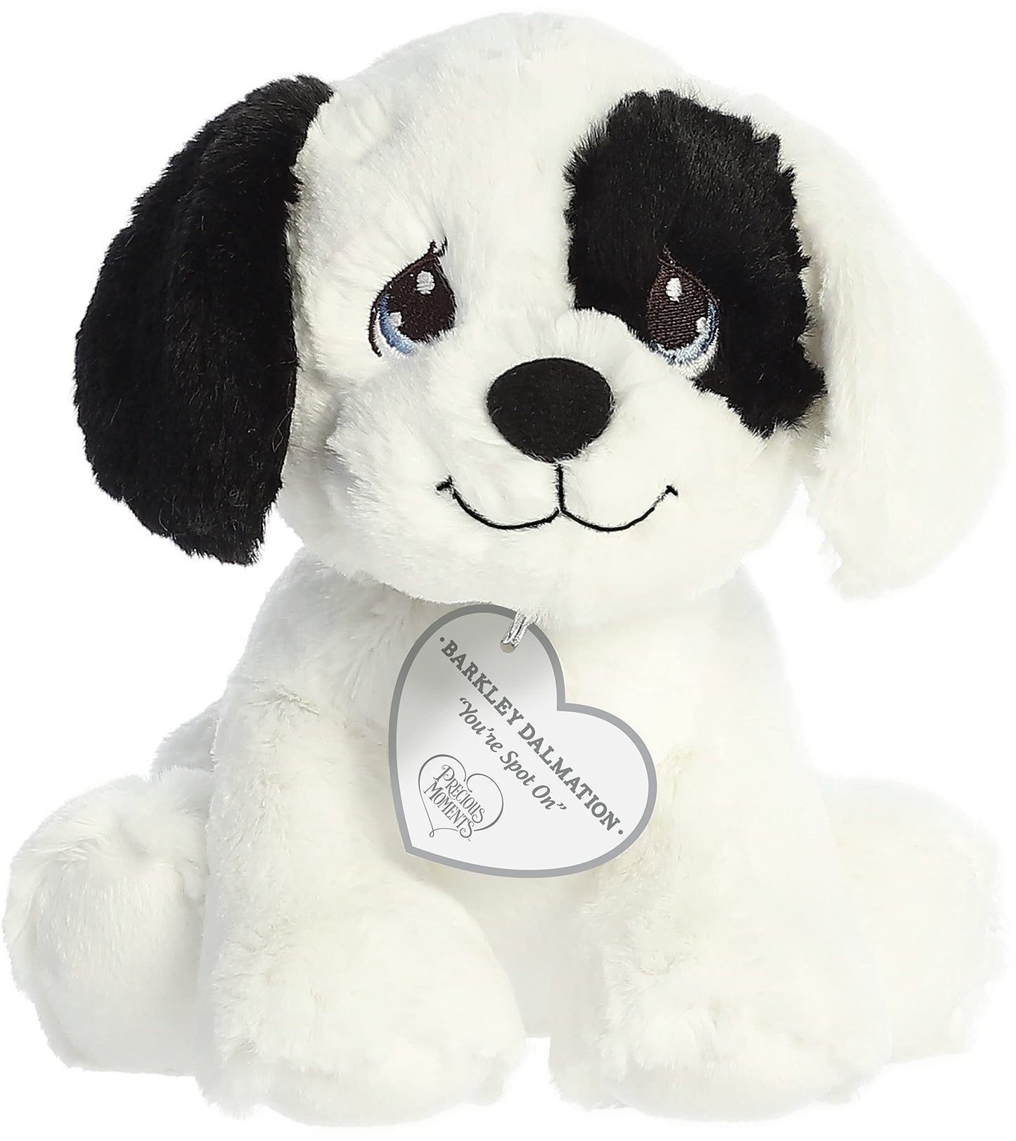 Aurora® Inspirational Precious Moments™ Barkley Dalmatian Stuffed Animal - Cherished Memories - Enduring Comfort - White 8.5 Inches