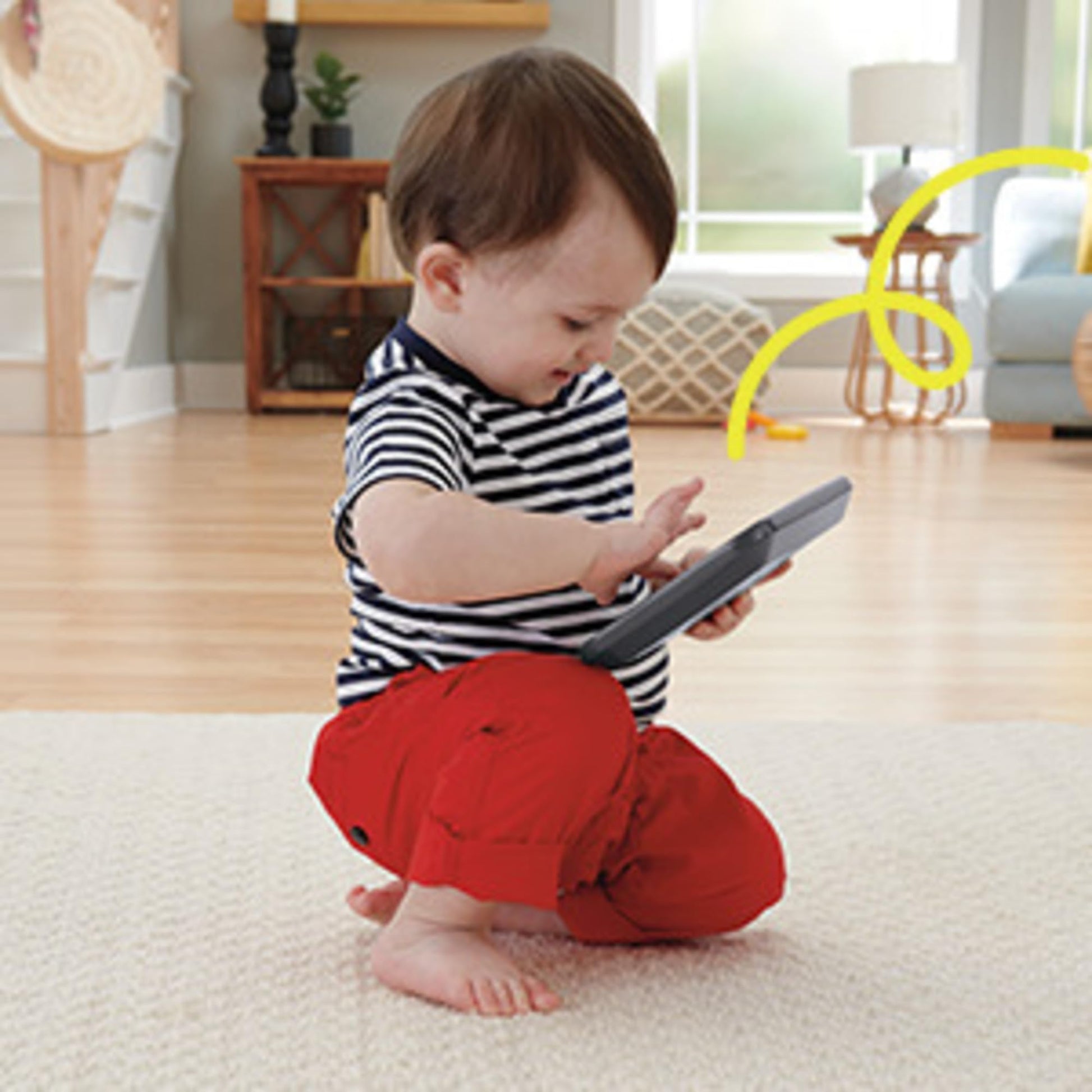 Fisher-Price learning fun, educational toy for toddlers, Smart Stages Tablet Computer Dummy with Music and Light Function for Children from 1 Year