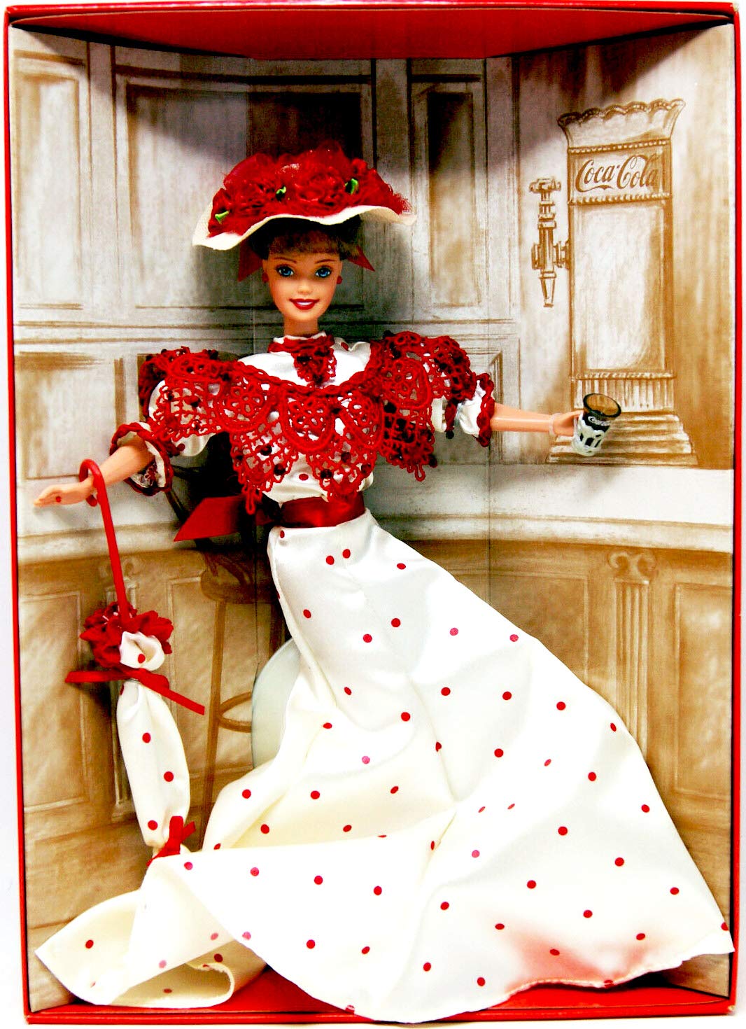 Mattel Soda Fountain Sweetheart Barbie - Coca Cole Barbie - 1st