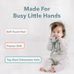 Loulou Lollipop Wild Silicone Teether for Babies 4 Months and Up, Textured Teething Ring for Sore Gums, BPA-Free Food-Grade Silicone, Easy-Grip Open