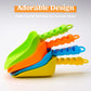Sloosh Beach Sand Shovels for Kids - 4 Packs Shovels Colorful Scoops Travel Sand Toys for Toddlers Kids Outdoor Digging Play, Heavy Duty Plastic