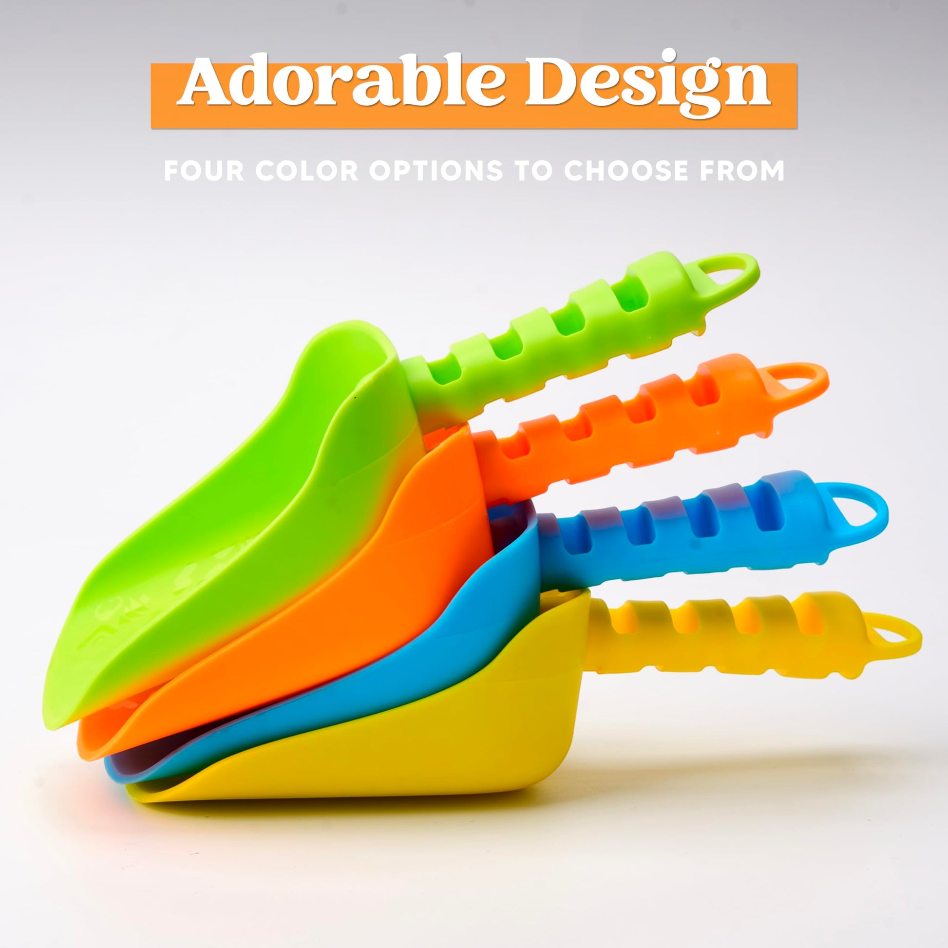 Sloosh Beach Sand Shovels for Kids - 4 Packs Shovels Colorful Scoops Travel Sand Toys for Toddlers Kids Outdoor Digging Play, Heavy Duty Plastic