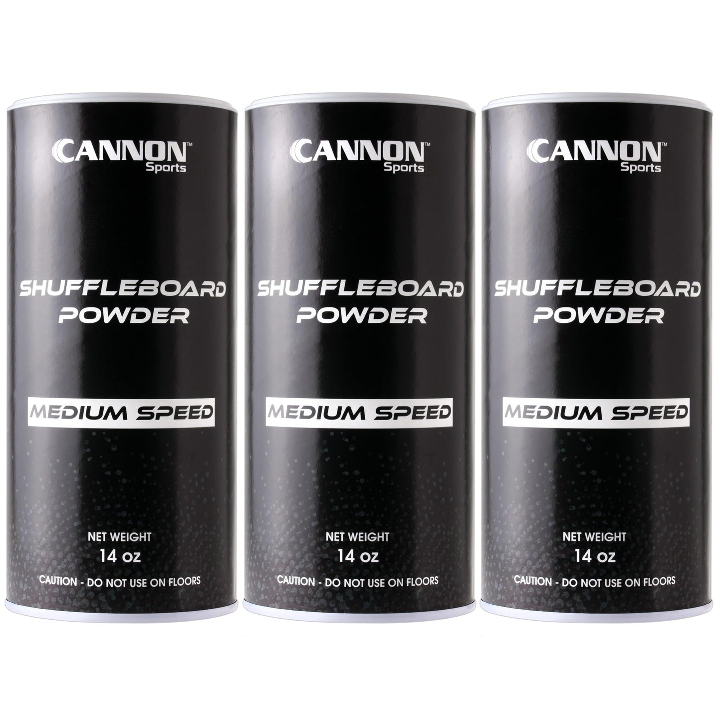 Cannon Sports Shuffleboard Powder - Premium Shuffleboard Wax with Granular Silicone Beads or Corn Meal - 3 Speed Options - Smooth Glide Non-Abrasive