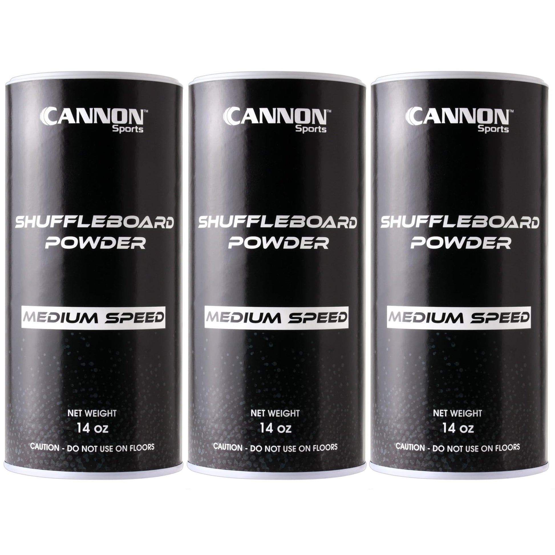 Cannon Sports Shuffleboard Powder - Premium Shuffleboard Wax with Granular Silicone Beads or Corn Meal - 3 Speed Options - Smooth Glide Non-Abrasive
